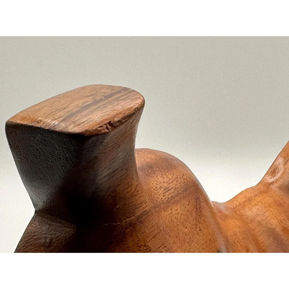 Vintage Monkey Pod Wood Serving Tray 6 Compartment MCM Bowl